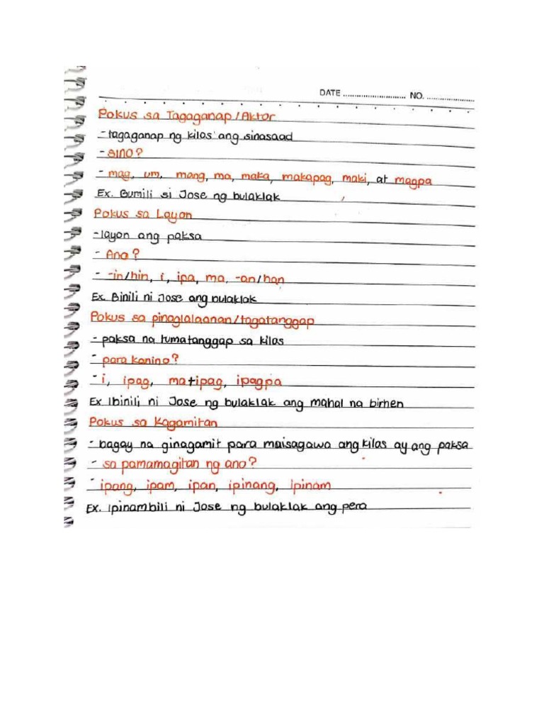 Filipino Notes PDF