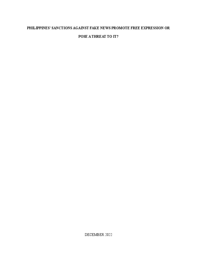 Philippine fake news essay pdf freedom of speech justice