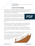09reading Comprehension Worksheet and Kids Fable - Horatius at The Bridge