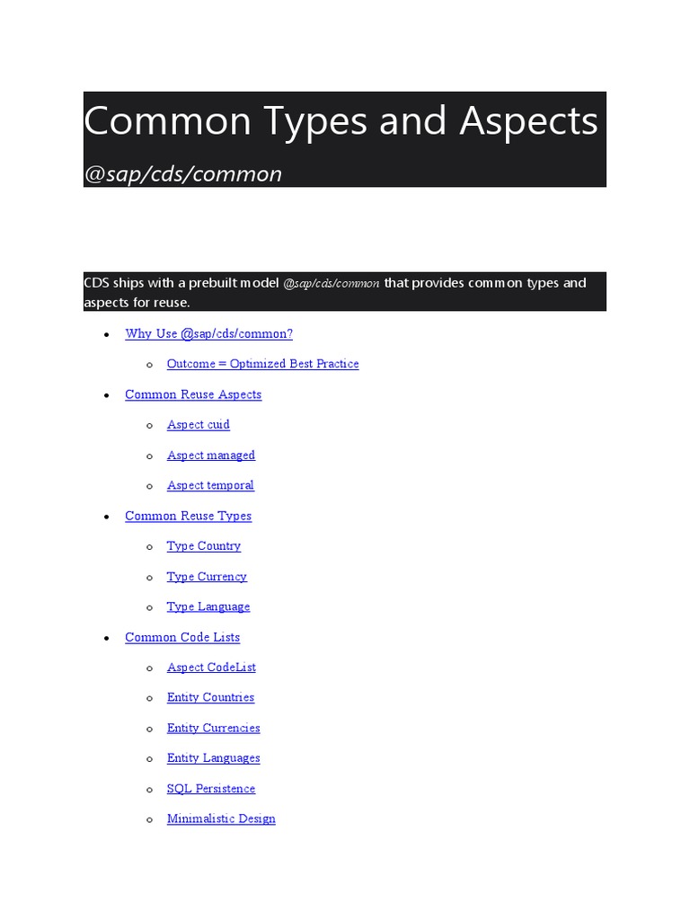 Common Data Type in CDS | PDF | Sql | String (Computer Science)