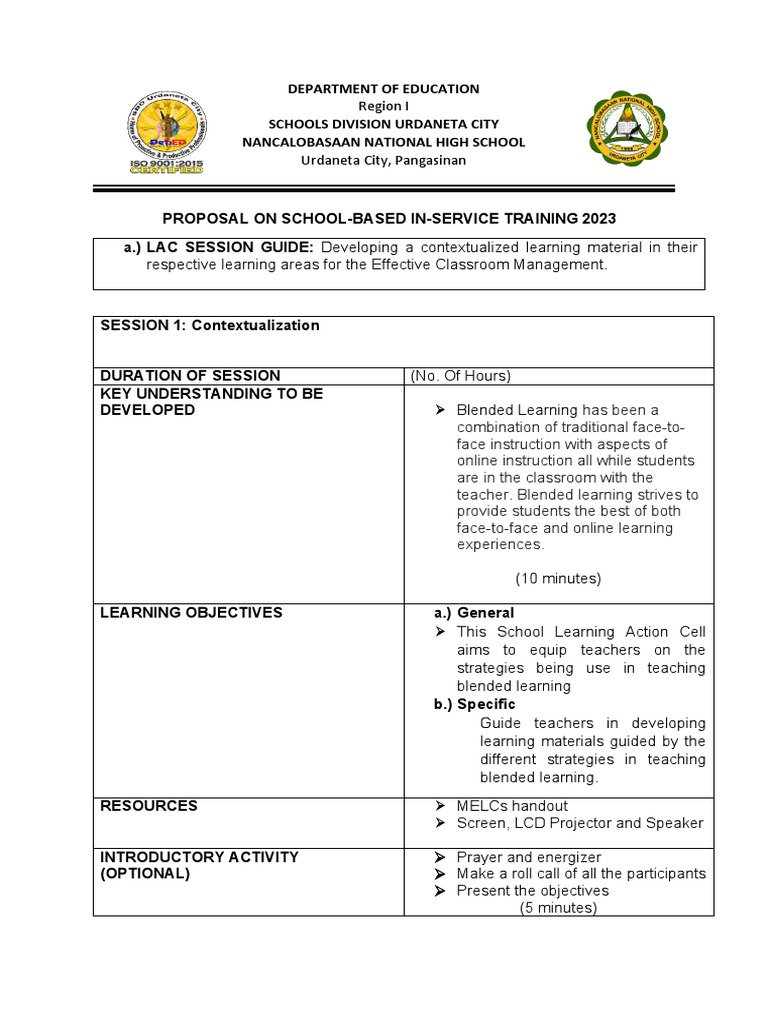 Session Guide Contextualization Pdf Learning Educational Technology