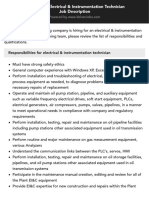 Electrical Instrumentation Technician v4