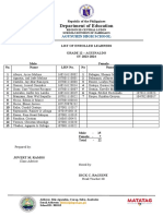 List of Enrolled Learners SY 23 24