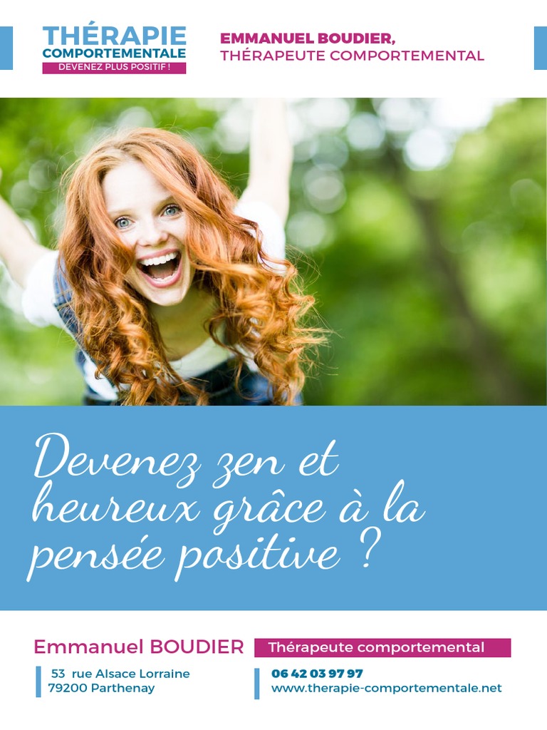 Devenez zen grâce à la pensée positive | PDF | Psychothérapie | Émotions