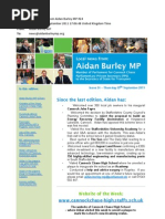 News Bulletin From Aidan Burley MP #24