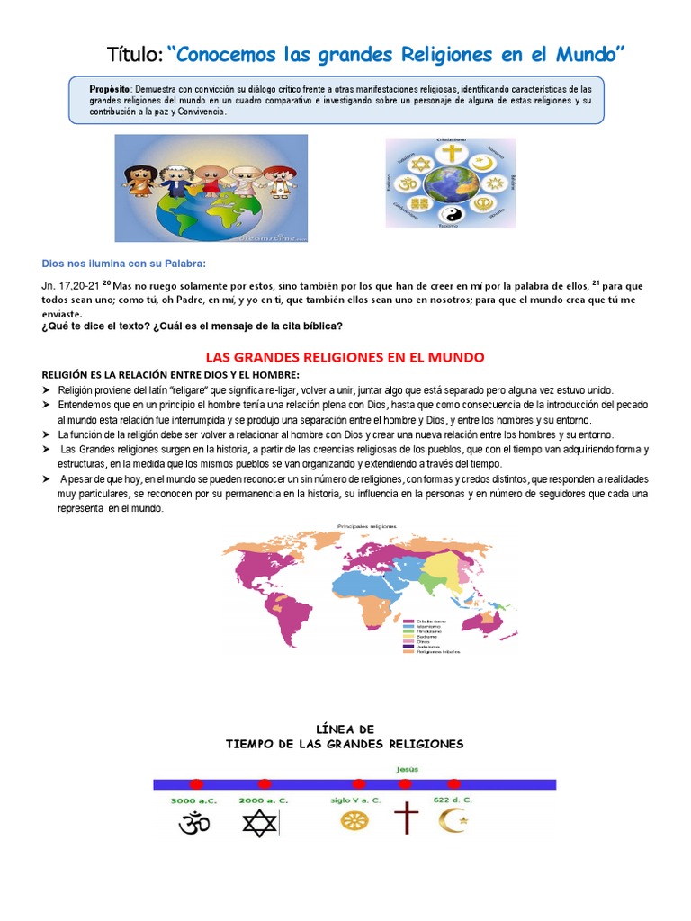 Grandes Religiones del Mundo: Hinduismo y Budismo | PDF | Mahoma | Tora