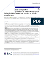 Anopheline Species Composition and The 1