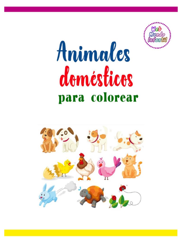 Animales Domésticos para Colorear | PDF