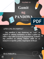 Gamit NG Pandiwa Week2