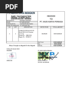 Invoice Excavator Komatsu New