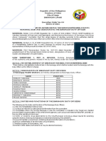 Executive Order No. 4 Series 2021 Barangay Duty Officers