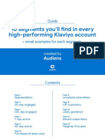 Guide Klaviyo Segments v2