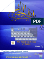 Reactivity Series of Metals