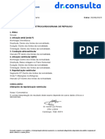 Registro: 27332985 Paciente: Maria Aparecida Scavano Data: 26/06/2023 Data Nasc: 24/04/1953 Eletrocardiograma de Repouso