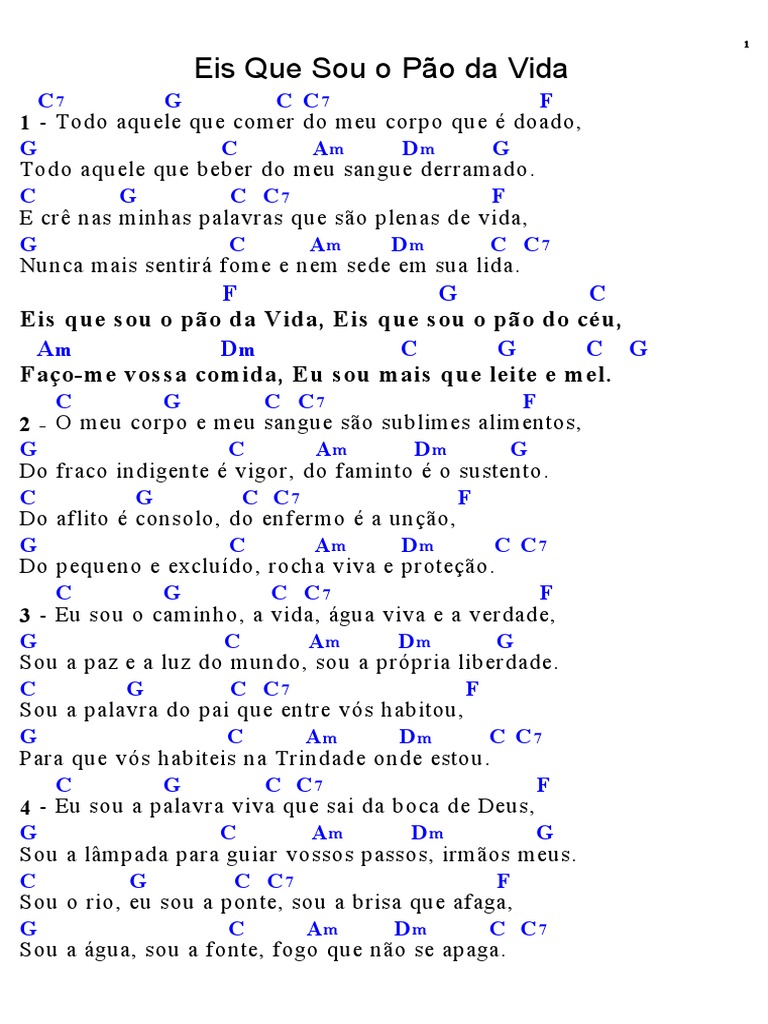 10 Eis Que Sou o Pão Da Vida | PDF