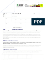 ¿Qué Es El Cálculo de Derivadas