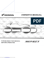 Honda Monkey User Manual