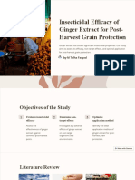 Assessing The Insecticidal Efficacy, Non-Target Effects, and Optimal Application of Ginger Extract For Post-Harvest Grain Protection