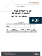 Procedimiento de Trabajo Faja Cvb-0011