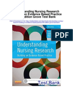 Understanding Nursing Research Building An Evidence Based Practice 6th Edition Grove Test Bank