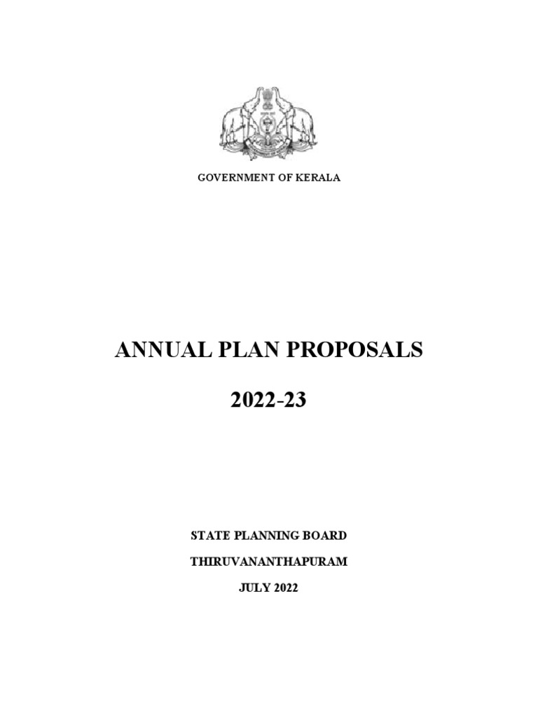 AnnualPlan2223 PDF Agriculture Supply Chain