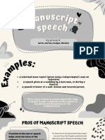 Manuscript Speech Presentation - Group 6 10-4