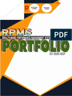 RPMS PORTFOLIO For Teachers (SY 2020-2021) Complete