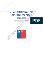 Plan Nacional de Rehabilitación en Consulta Publica 2022 (Chile)