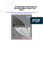 Principles of Economics Australia and New Zealand 6th Edition Gans Test Bank