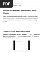 Electric Flux Problems With Solutions For AP Physics