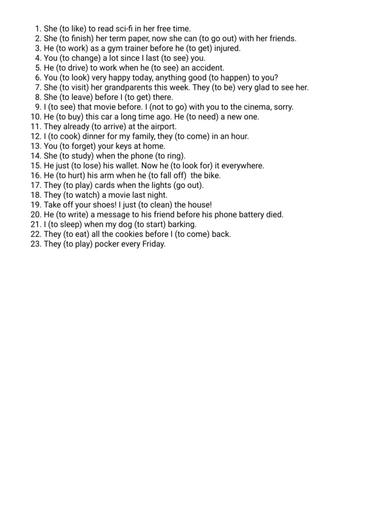 23 Mixed Tenses | PDF