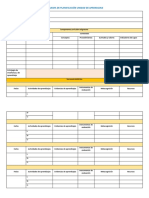 Esquema de Planificación Unidad de Aprendizaje Por Estudio de Caso