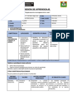 Sesión de Aprendizaje de Personal Social 15-08-2023