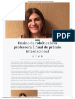 MATERIA - Ensino de Robótica Leva Professora À Final de Prêmio Internacional