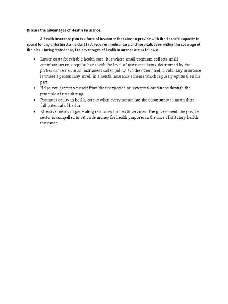 Health Insurance | PDF