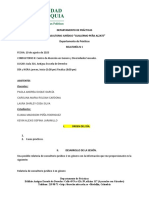 Relatoria #1, Centro de Atención de Género y Diversidad Sexual Consultorio Jurídico II