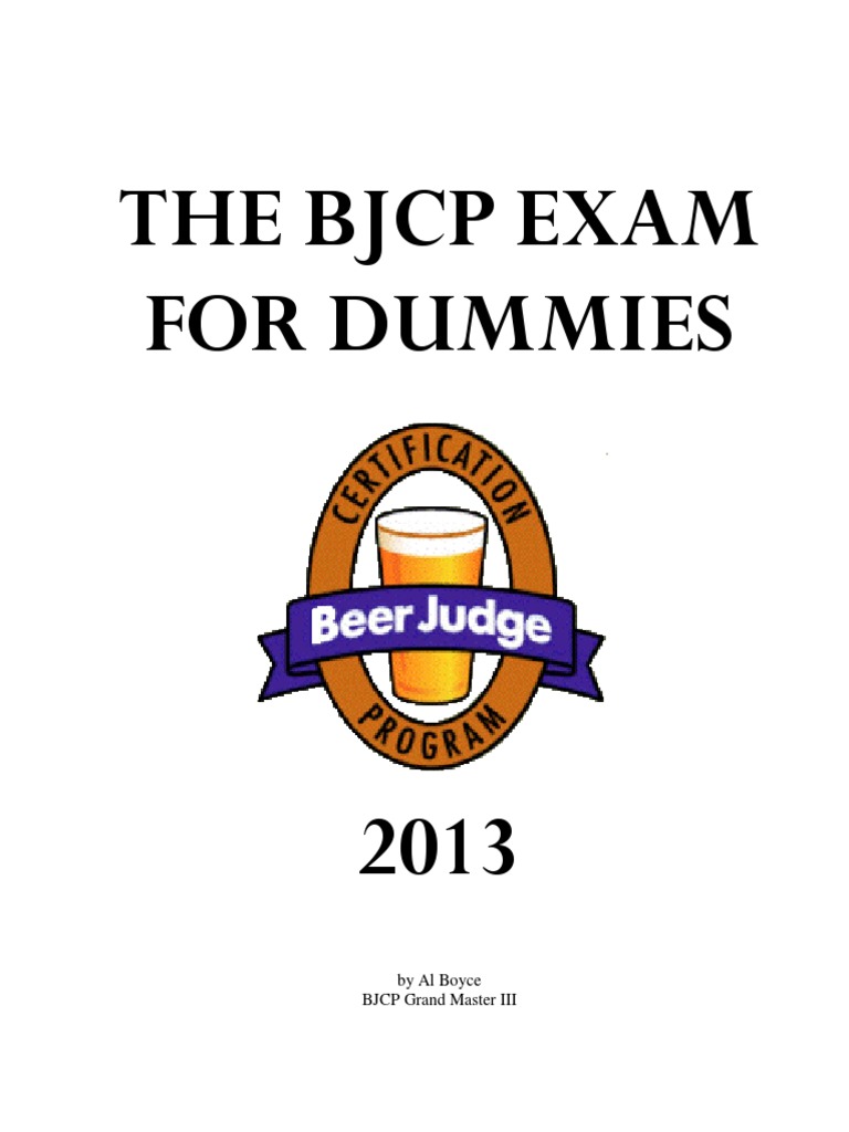 The BJCP Exam For Dummies PDF Beer Brewing