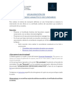 Legalizacion de Analitico Secundario