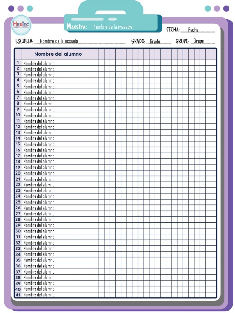 Lista de Alumnos para Imprimir | PDF