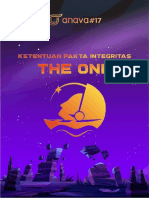 Ketentuan Pakta Integritas Kompetisi The One Anava#17