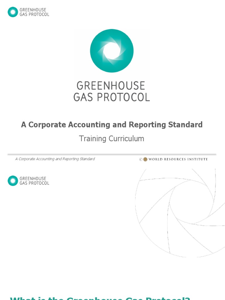 GHG Protocol Corporate Standard Overview | PDF | Greenhouse Gas ...