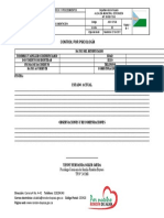 Formato Control Mensual Por Psicologia