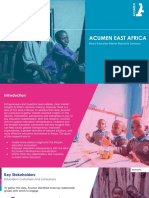 Acumen East Africa Education Research Kenya