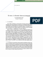 En Torno A La Dicotomía Democracia-Demagogia