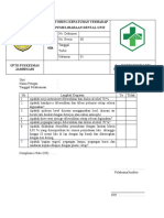 Monitoring Kepatuhan Terhadap Sop Pemeliharaan Dental Unit