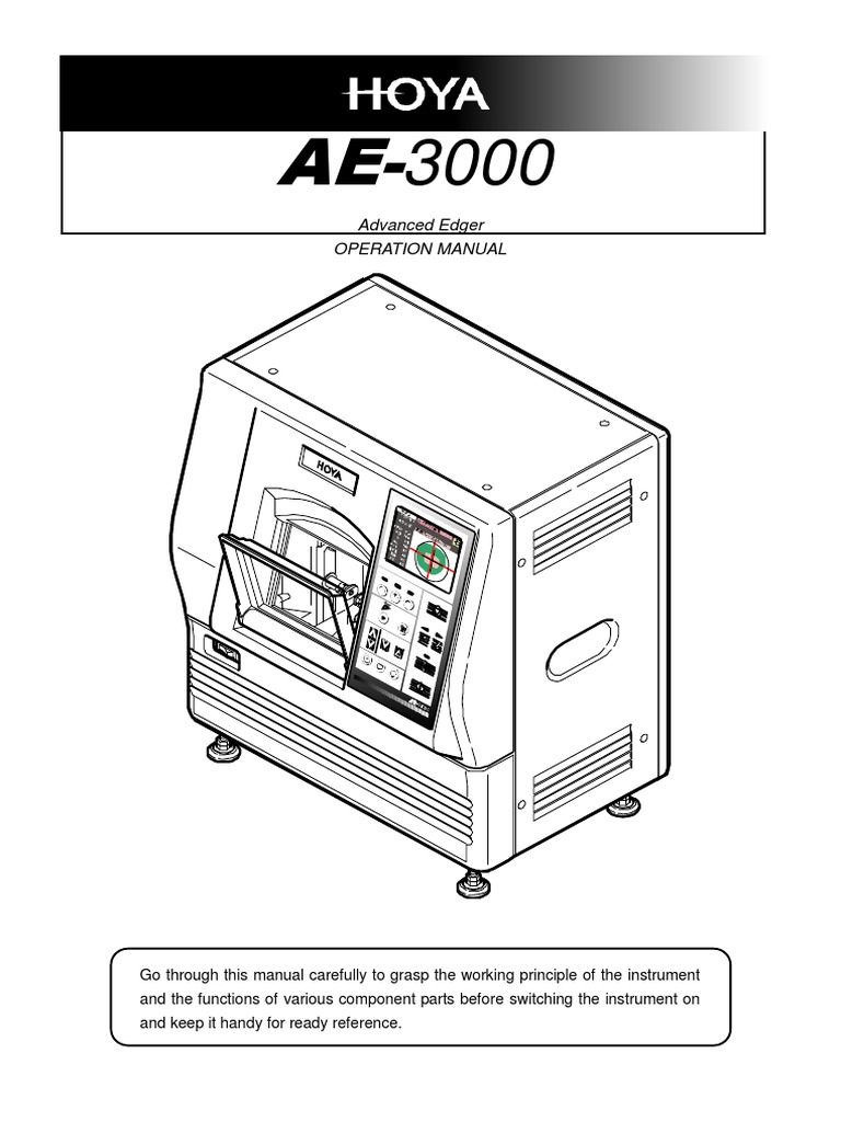 AE-3000 Advanced Edger Manual | PDF | Drainage | Electrical Connector