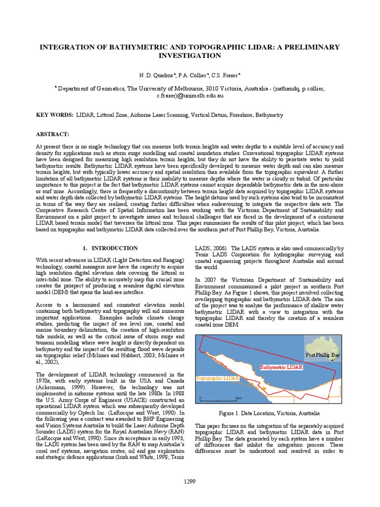 LIDAR Integration for Coastal Mapping | PDF | Lidar | Topography