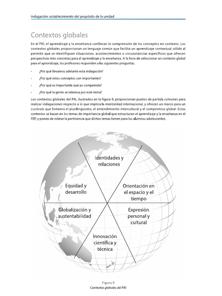 Contextos Globales PAI | PDF