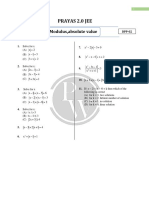 Basic Mathematics - DPP 02 - Modulus Absolute Value DDP 02