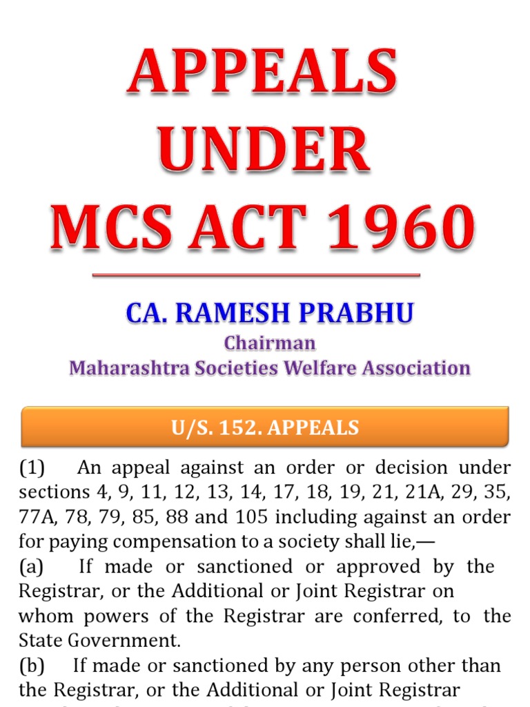 75 Of Mcs Act 1960